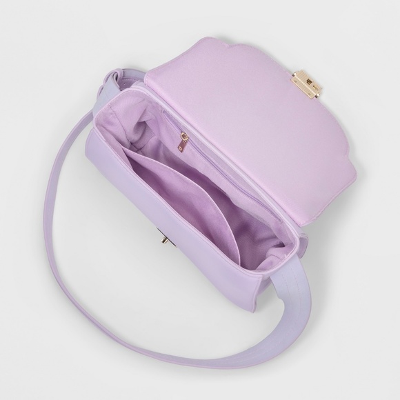 Women's Top Handle With Lock Satchel - cossbody - Picture 4 of 4